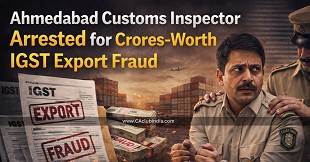 Ahmedabad Customs Inspector Arrested for Crores-Worth IGST Export Fraud