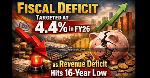 Fiscal Deficit Targeted at 4.4% in FY26 as Revenue Deficit Hits 16-Year Low
