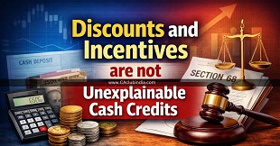 Discounts and Incentives are not Unexplainable Cash Credits