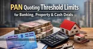 PAN Quoting Threshold Limits for Banking, Property & Cash Deals under Draft Income Tax Rules, 2026