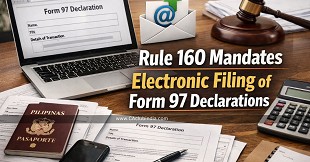 Rule 160 Mandates Electronic Filing of Form 97 Declarations