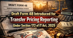Draft Form 48 Introduced for Transfer Pricing Reporting Under Section 172 of IT Act, 2025  
