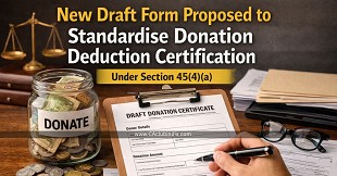 New Draft Form Proposed to Standardise Donation Deduction Certification Under Section 45(4)(a)