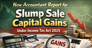 New Accountant Certification Format for Slump Sale Capital Gains Under IT Act 2025  