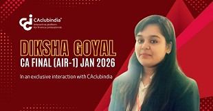 Diksha Goyal, All India Topper (AIR-1), CA Final January 2026 in an exclusive interaction with CAclubindia