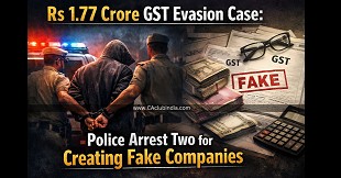 Rs 1.77 Crore GST Evasion Case: Police Arrest Two for Creating Fake Companies