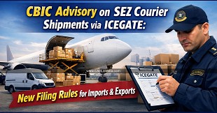 CBIC Advisory on SEZ Courier Shipments via ICEGATE: New Filing Rules for Imports & Exports
