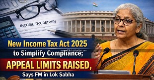 New Income Tax Act 2025 to Simplify Compliance; Appeal Limits Raised, Says FM in Lok Sabha