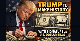 Trump to Make History with Signature on U.S. Dollar Bills