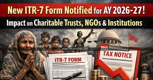 New ITR-7 Form Notified for AY 2026-27: Impact on Charitable Trusts, NGOs & Institutions