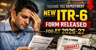 New ITR-6 Form Released for AY 2026-27