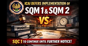 ICAI Defers Implementation of SQM 1 & SQM 2; SQC 1 to Continue Until Further Notice