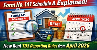 Form No. 141 Schedule A Explained: New Rent TDS Reporting Rules from April 2026