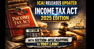 ICAI Releases Updated Income Tax Act 2025 Edition with Section-Wise Mapping to 1961 Law