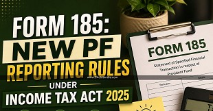 Form 185: New PF Reporting Rules Under Income Tax Act 2025