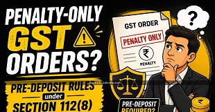 Penalty-Only GST Orders? Pre-Deposit Rules under Section 112(8) Explained
