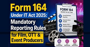 Form 164 Under IT Act 2025: Mandatory Reporting Rules for Film, OTT & Event Producers