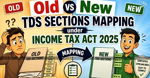 Old vs New TDS Sections Mapping under Income Tax Act 2025: Complete Guide for FY 2026-27