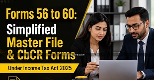 Forms 56 to 60: Simplified Master File & CbCR Forms Under Income Tax Act 2025