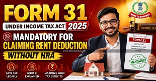 Form 31 Under Income Tax Act 2025 Mandatory for Claiming Rent Deduction Without HRA