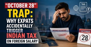 The "October 28" Trap: Why Expats Accidentally Trigger Indian Tax on Foreign Salary