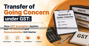 Transfer of Going Concern under GST: How GST Exemption Applies but ITC Reversal and Documentation Still Matter