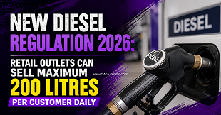 New Diesel Regulation 2026: Retail Outlets Can Sell Maximum 200 Litres Per Customer Daily