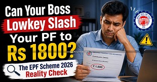 Can Your Boss Lowkey Slash Your PF to Rs 1800? The EPF Scheme 2026 Reality Check