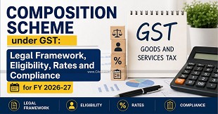 Composition Scheme under GST: Legal Framework, Eligibility, Rates and Compliance for FY 2026-27