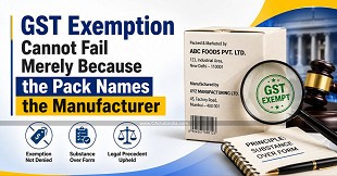 GST Exemption Cannot Fail Merely Because the Pack Names the Manufacturer