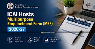 ICAI Hosts Multipurpose Empanelment Form (MEF) 2026-27