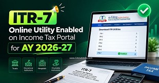 ITR-7 Online Utility Enabled on Income Tax Portal for AY 2026-27