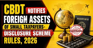 CBDT Notifies Foreign Assets of Small Taxpayers-Disclosure Scheme Rules, 2026
