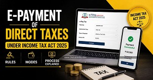 E-Payment of Direct Taxes Under Income Tax Act 2025: Rules, Modes and Process Explained