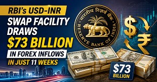 RBI's USD-INR Swap Facility Draws $73 Billion in Forex Inflows in Just 11 Weeks