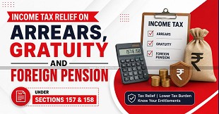 Income Tax Relief on Arrears, Gratuity and Foreign Pension Under Sections 157 & 158
