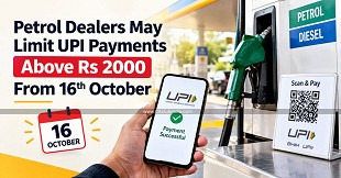 Petrol Dealers May Limit UPI Payments Above Rs 2000 From 16th October