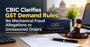 CBIC Clarifies GST Demand Rules: No Mechanical Fraud Allegations or Unreasoned Orders
