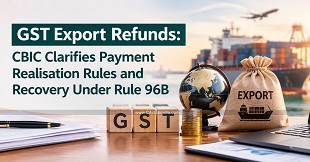 GST Export Refunds: CBIC Clarifies Payment Realisation Rules and Recovery Under Rule 96B