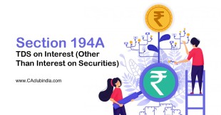 Section 194A | TDS on Interest (Other Than Interest on Securities)