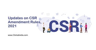 Updates on CSR Amendment Rules, 2021