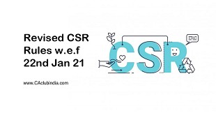 Recent amendments to the CSR provisions