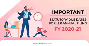 Compilation of all the ROC (LLP) Filing Due dates for FY 2020-21 (AY 2021-22)