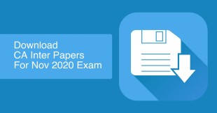 Download CA Inter Papers for November 2020 Exams