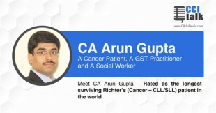 Rated as the longest surviving Richter’s (Cancer- CLL/SLL) patient in the world - Meet CA Arun Gupta