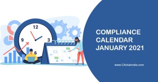 Compliance Calendar - January 2021