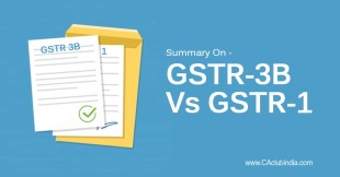 Comparison of GSTR-3B vs GSTR-1
