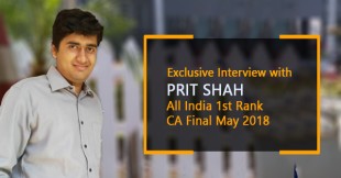 Exclusive interview with All India Rank 1 for CA Final May 18 - Prit Shah