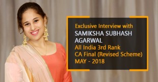 Exclusive interview with All India Rank 3 for CA Final (Revised Scheme) May 18 - Samiksha Subhash Agarwal