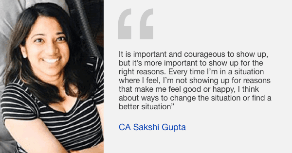 Love and Career go together for CA Sakshi Gupta